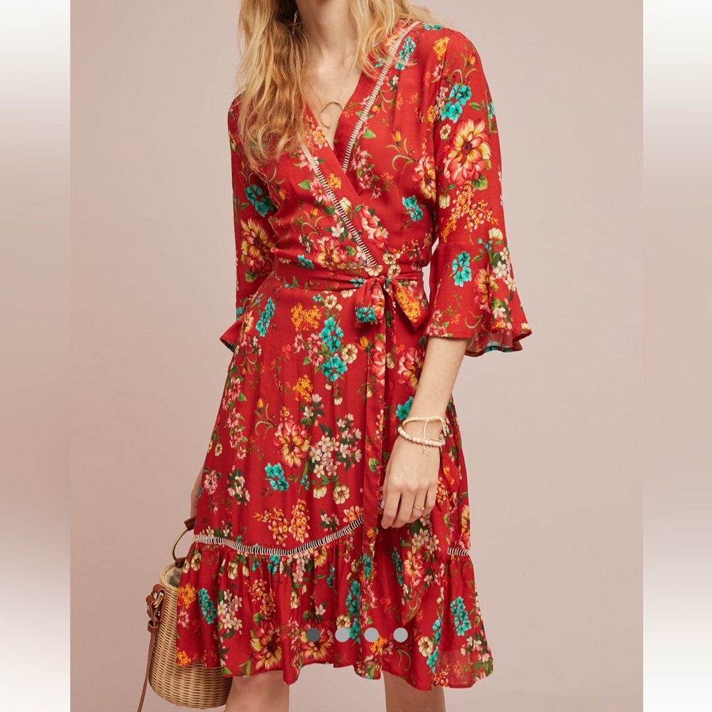 Anthropologie farm rio Kenzie wrap dress